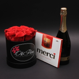 Cutie cu Trandafiri, Ciocolate Merci și Lacrima Dulce alt vedere product