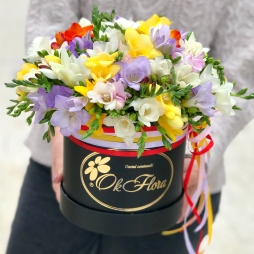 Cutie de Lux cu Frezii alt vedere product 2