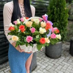 Trandafiri Multicolori in Cos alt vedere product 4