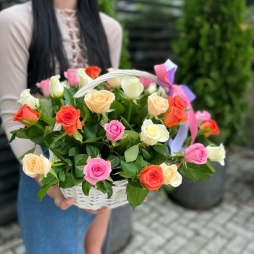 Trandafiri Multicolori in Cos alt vedere product 5