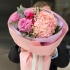 Buchet Roz cu Hortensie si Trandafiri photo