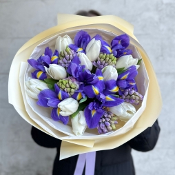 Buchet cu Lalele, Zambile si Irisi alt vedere product 2