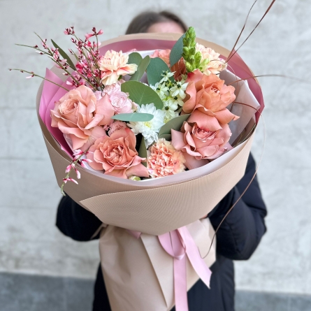 Buchet Cappuccino cu Flori Mixte alt vedere product