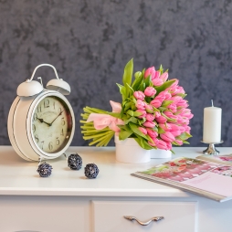 Buchet din 51 lalele roz photo